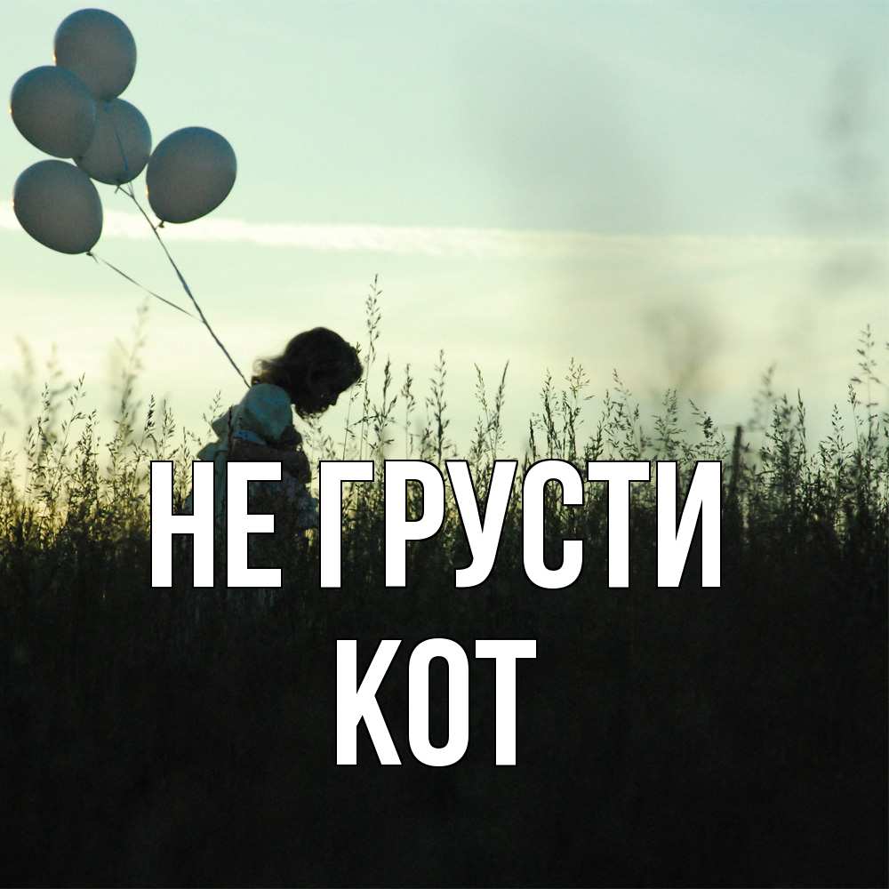 Открытка на каждый день с именем, Кот Не грусти ребенок Прикольная открытка с пожеланием онлайн скачать бесплатно 