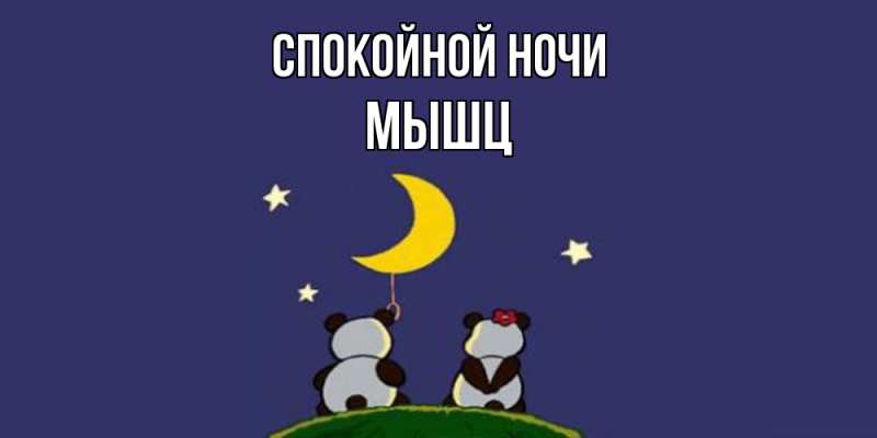 Картинка Спокойной ночи, Мышц