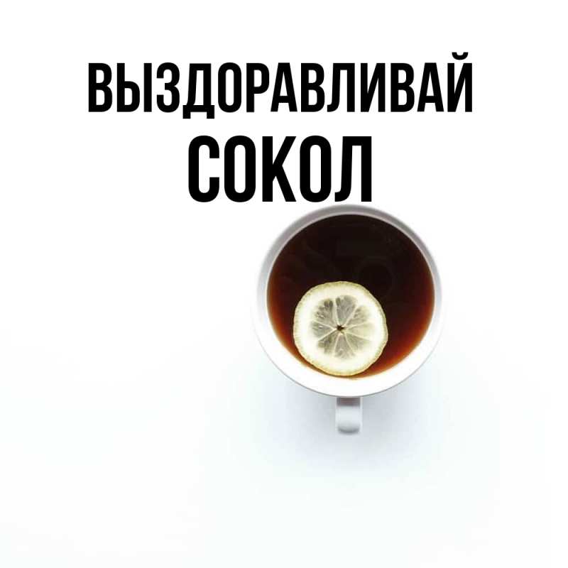 Картинка Выздоравливай, Сокол