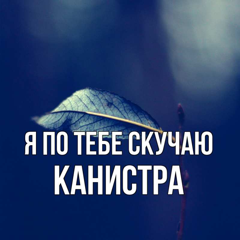 Картинка Я по тебе скучаю, Канистра