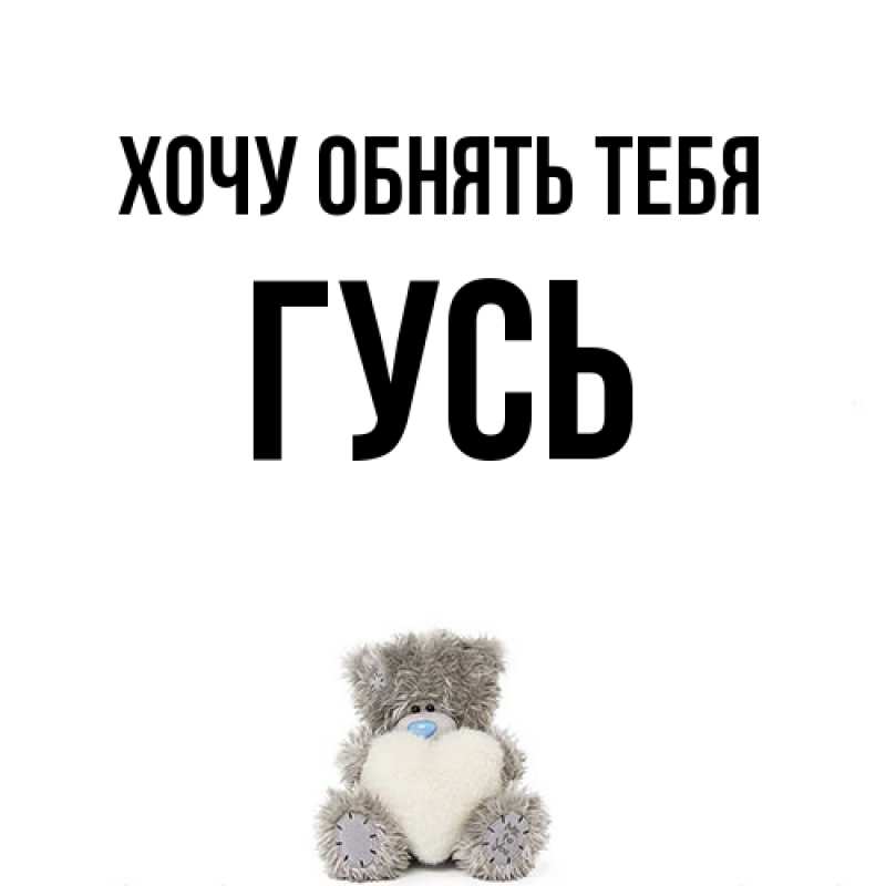 Картинка Хочу обнять тебя, Гусь