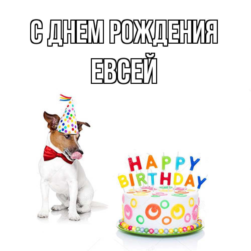 Открытка на каждый день с именем, Евсей С днем рождения праздник Прикольная открытка с пожеланием онлайн скачать бесплатно 
