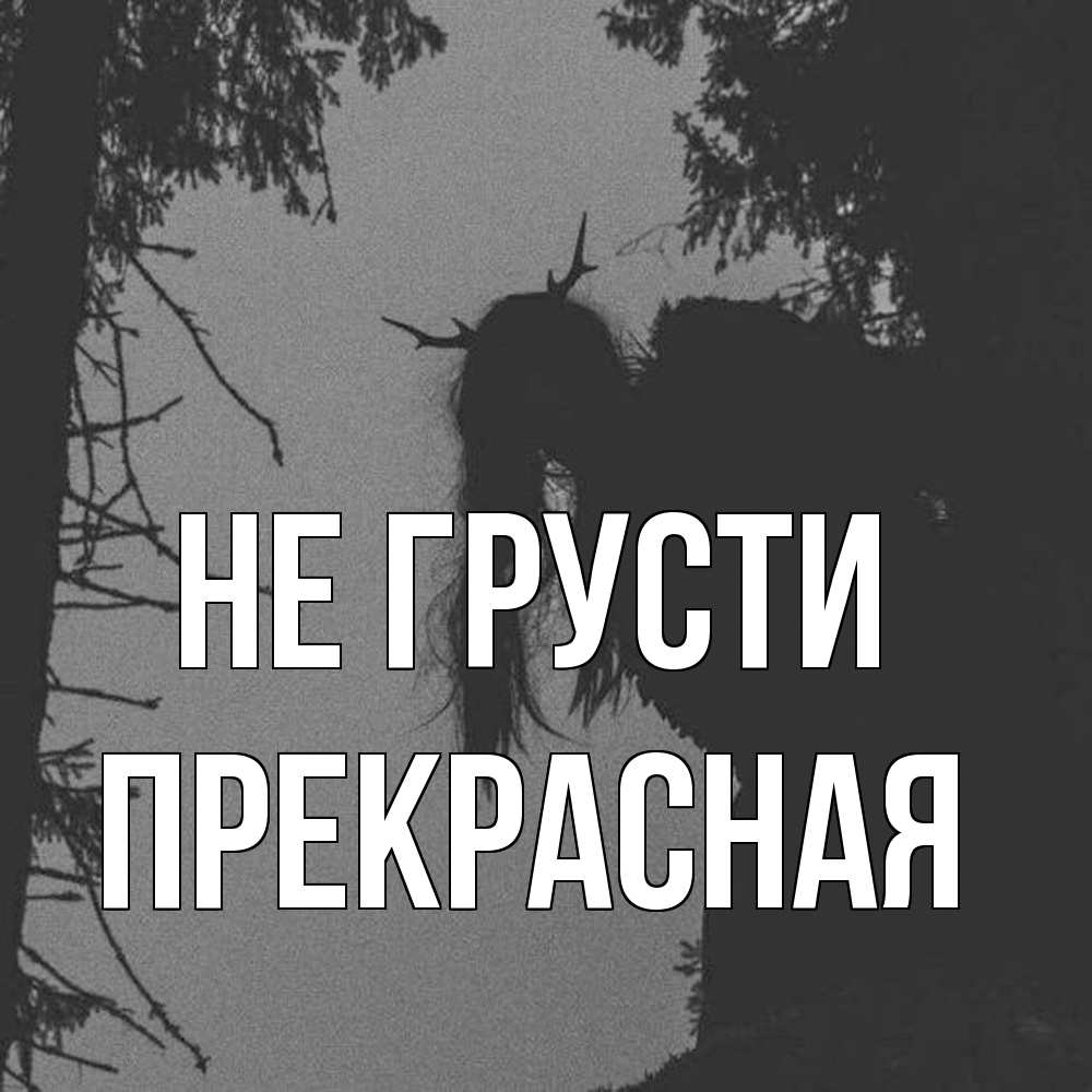 Открытка на каждый день с именем, Пpекpасная Не грусти чудище лесное Прикольная открытка с пожеланием онлайн скачать бесплатно 