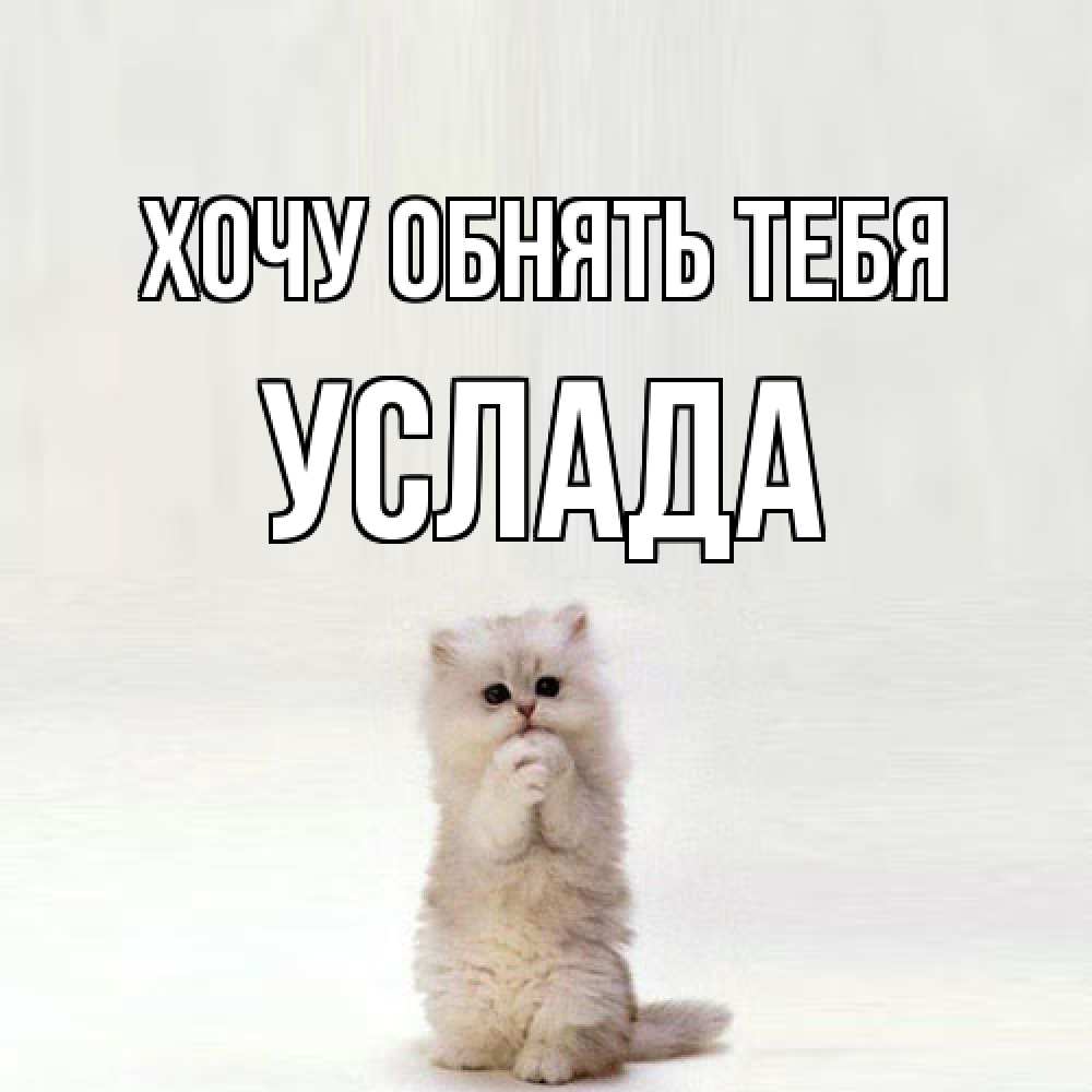 Открытка на каждый день с именем, услада Хочу обнять тебя открытки с креативными подписями Прикольная открытка с пожеланием онлайн скачать бесплатно 