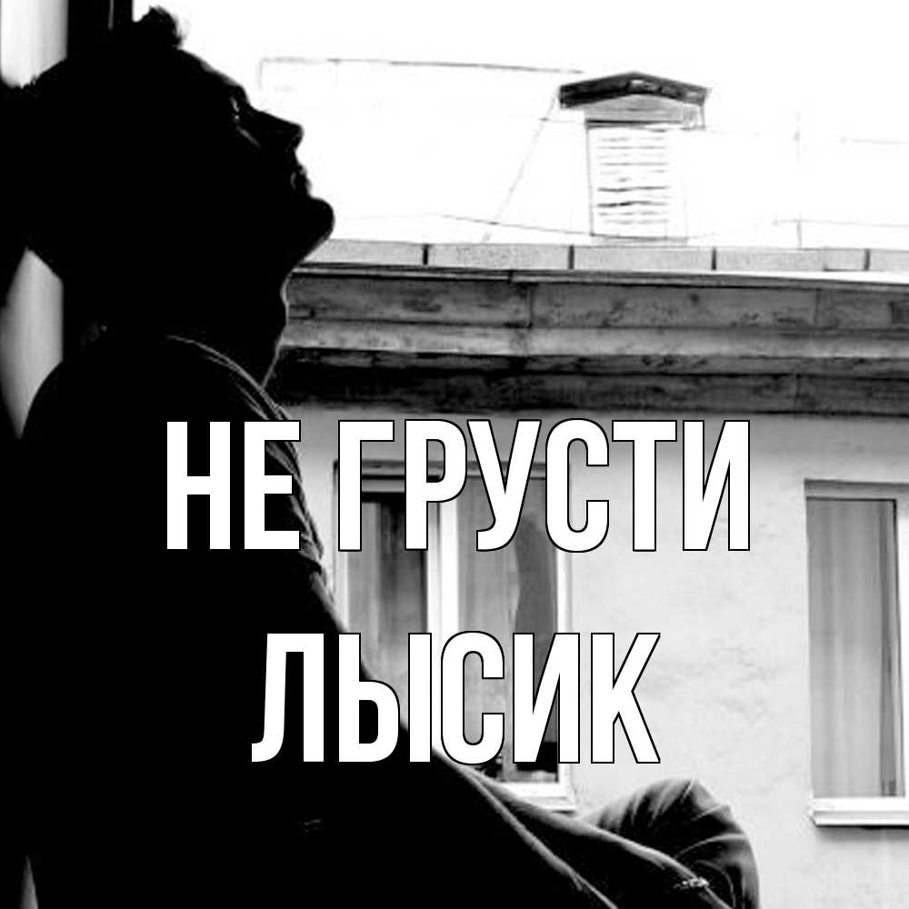 Открытка на каждый день с именем, Лысик Не грусти старый дом Прикольная открытка с пожеланием онлайн скачать бесплатно 