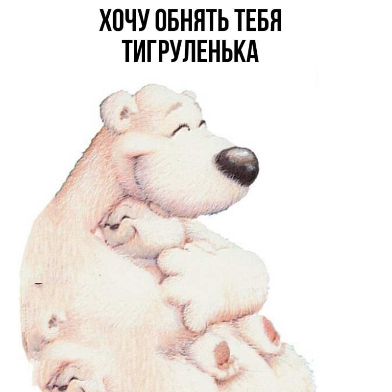 Картинка Хочу обнять тебя, Тигpуленька