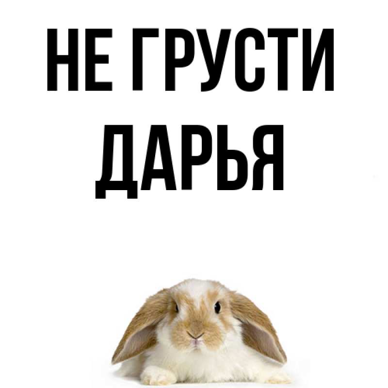 Картинка Не грусти, Дарья