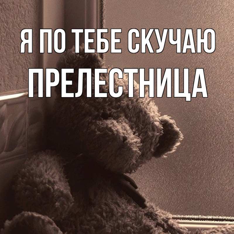 Картинка Я по тебе скучаю, пpелестница