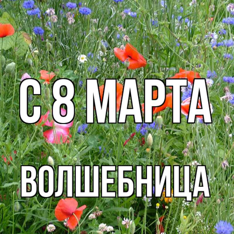 Картинка C 8 МАРТА, волшебница