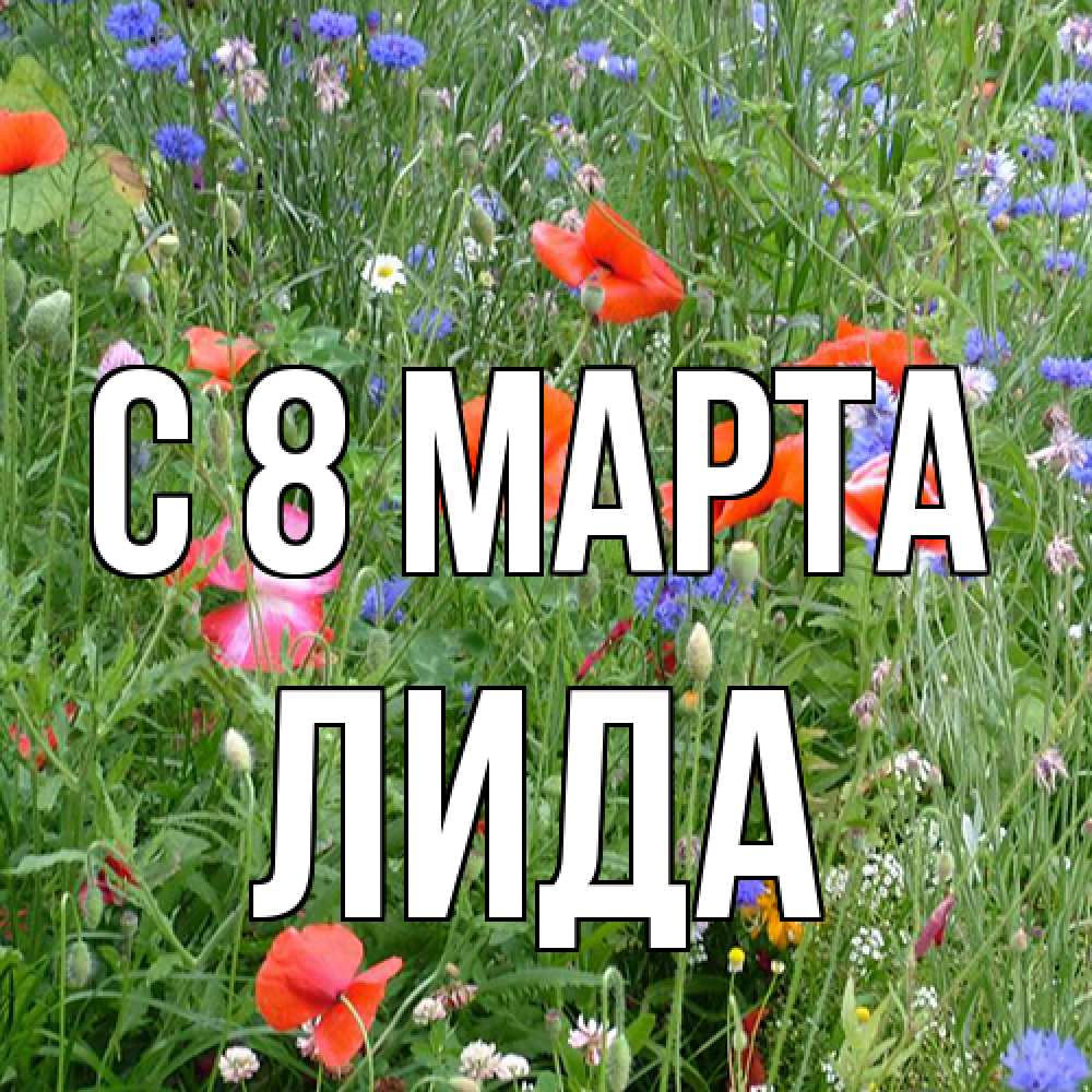 Открытка на каждый день с именем, Лида C 8 МАРТА международный женский день 4 Прикольная открытка с пожеланием онлайн скачать бесплатно 
