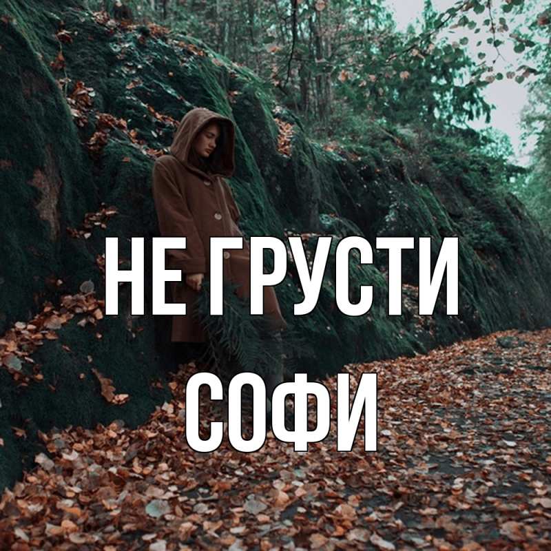 Картинка Не грусти, Софи