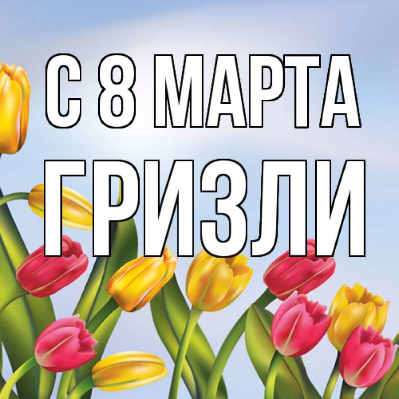 Картинка C 8 МАРТА, Гризли