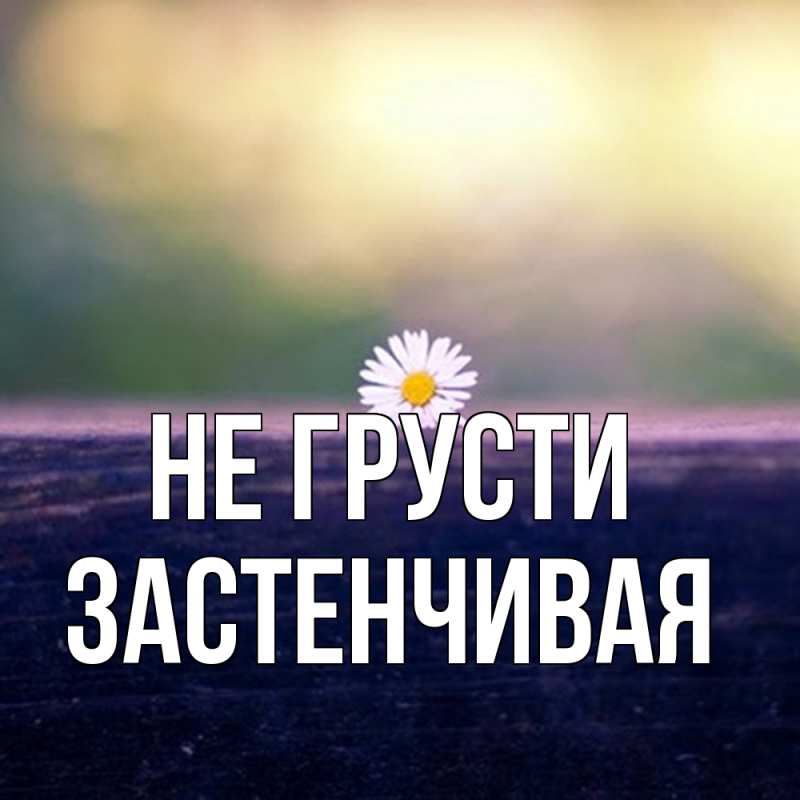 Картинка Не грусти, Застенчивая