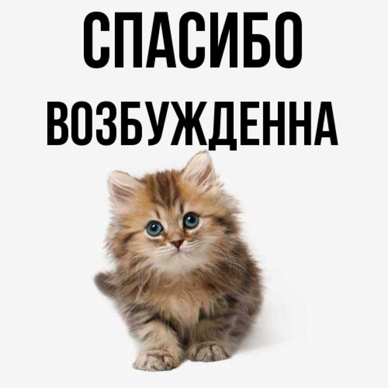 Картинка Спасибо, Возбужденна