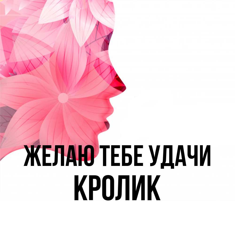 Открытка на каждый день с именем, кролик Желаю тебе удачи на удачу Прикольная открытка с пожеланием онлайн скачать бесплатно 