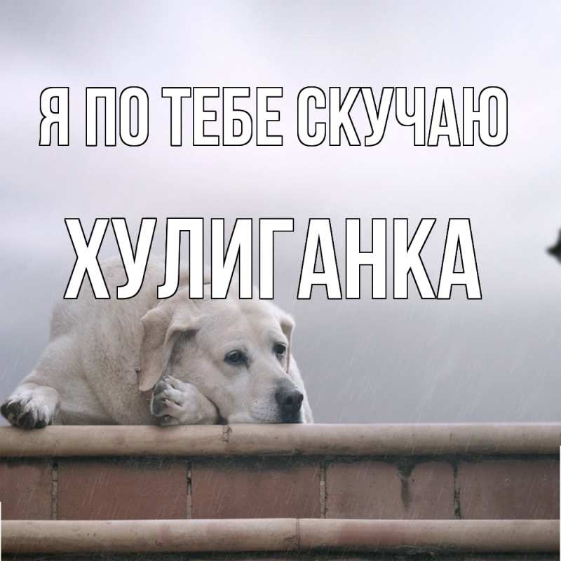 Картинка Я по тебе скучаю, Хулиганка