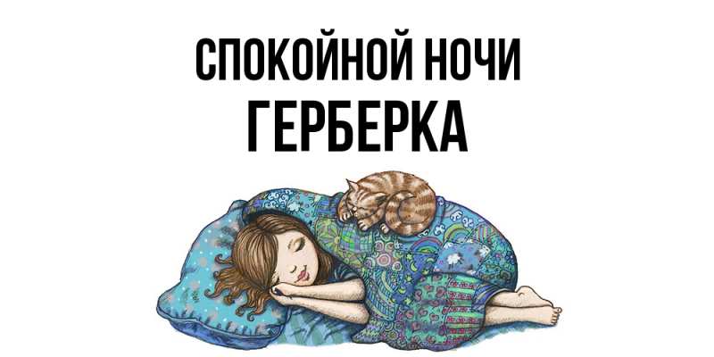 Картинка Спокойной ночи, Герберка