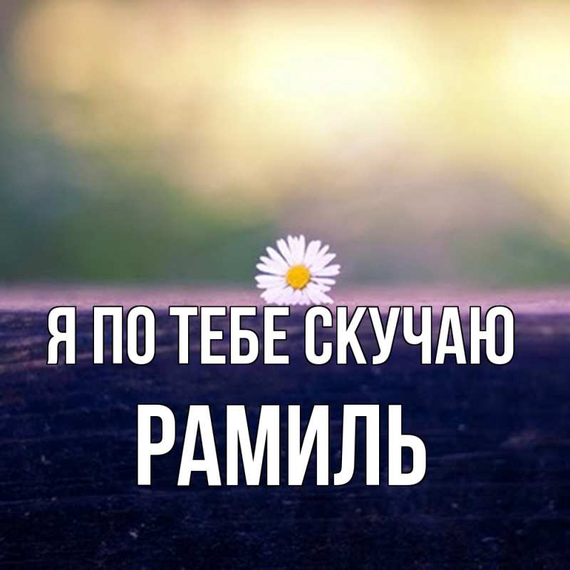 Картинка Я по тебе скучаю, Рамиль