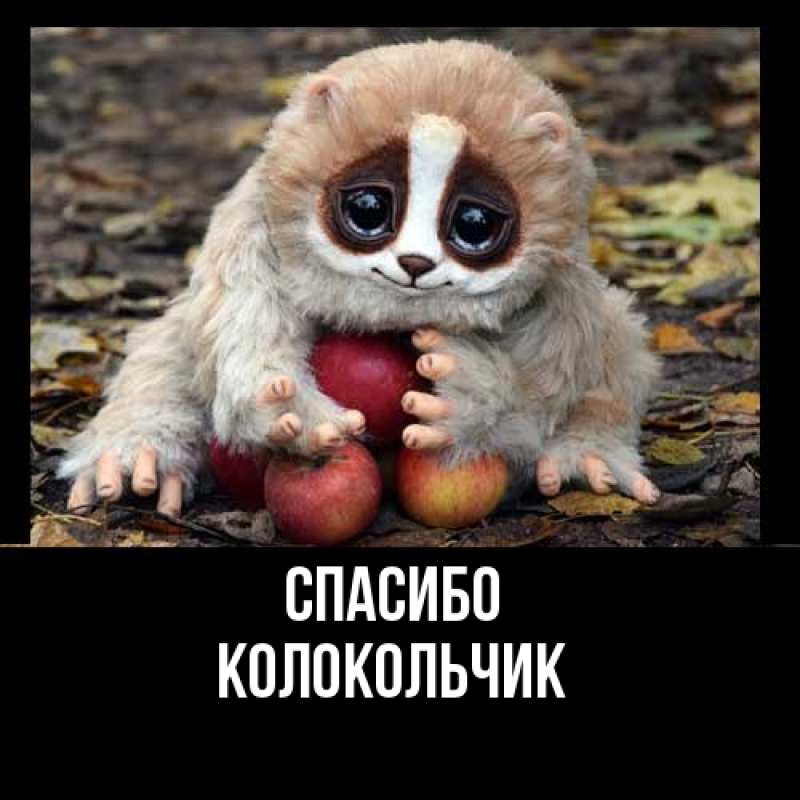 Картинка Спасибо, Колокольчик