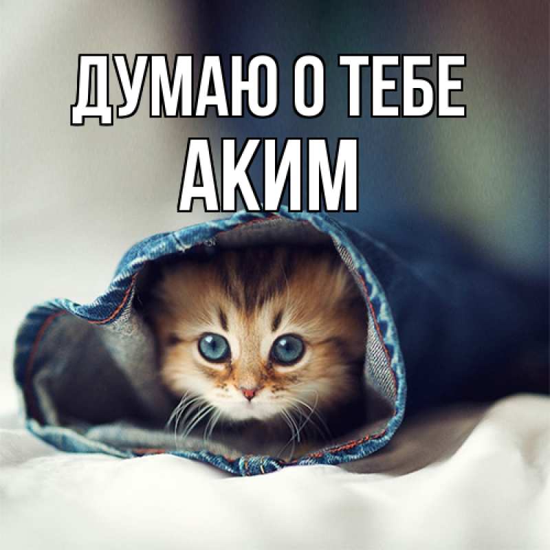 Картинка Думаю о тебе, Аким