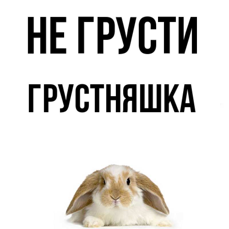 Картинка Не грусти, Грустняшка