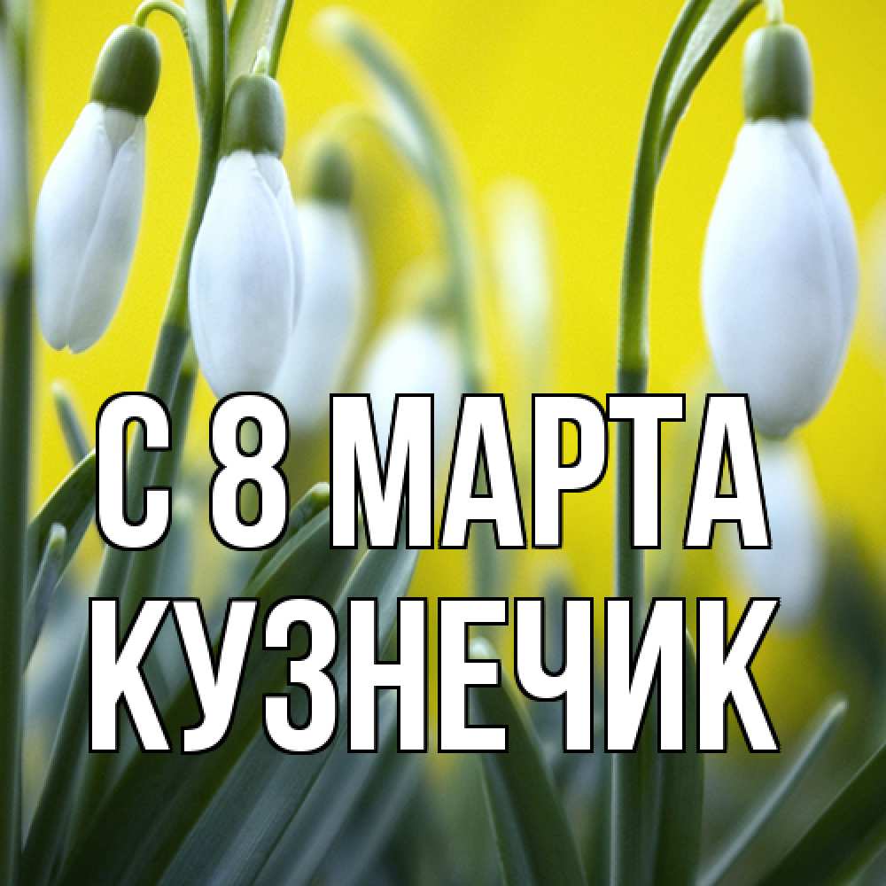 Открытка на каждый день с именем, Кузнечик C 8 МАРТА весенние цветы Прикольная открытка с пожеланием онлайн скачать бесплатно 