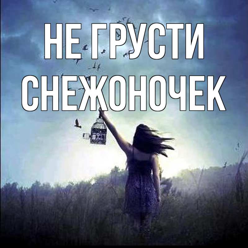 Картинка Не грусти, Снежоночек