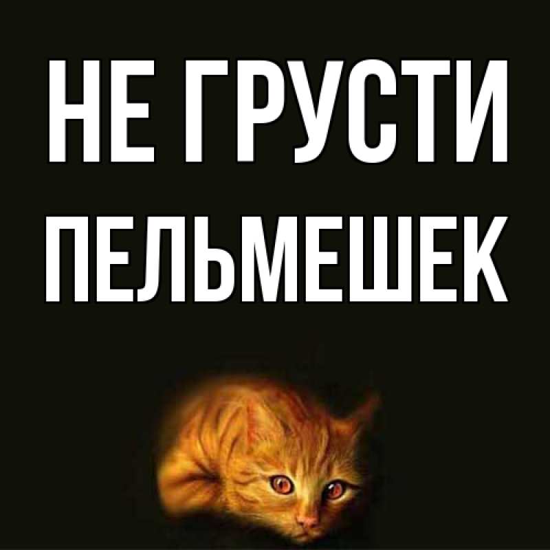 Картинка Не грусти, пельмешек