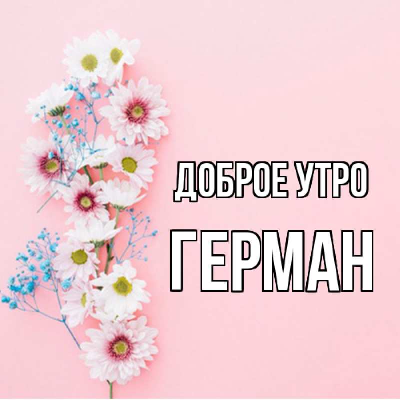 Картинка Доброе утро, Герман