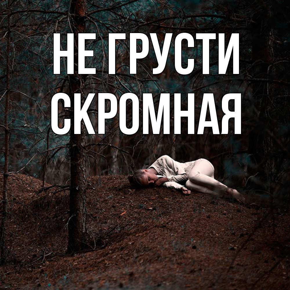 Открытка на каждый день с именем, скромная Не грусти лес Прикольная открытка с пожеланием онлайн скачать бесплатно 