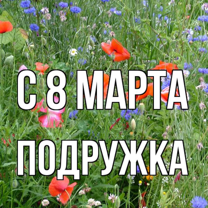 Картинка C 8 МАРТА, Подружка