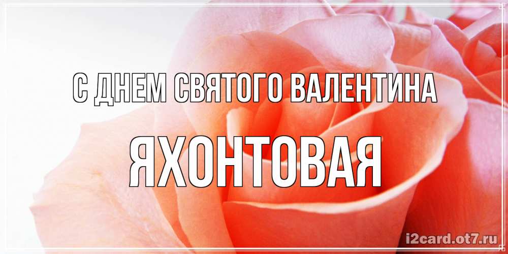 Открытка на каждый день с именем, яхонтовая С днем Святого Валентина открытка на день Святого Валентина с розовой розой Прикольная открытка с пожеланием онлайн скачать бесплатно 