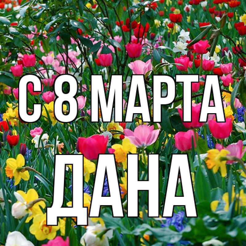 Картинка C 8 МАРТА, Дана