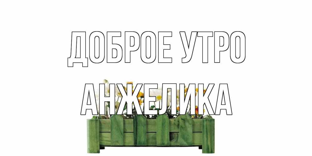 Открытка на каждый день с именем, Анжелика Доброе утро цветы Прикольная открытка с пожеланием онлайн скачать бесплатно 