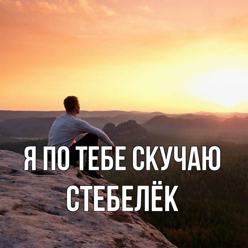 Картинка Я по тебе скучаю, Стебелёк