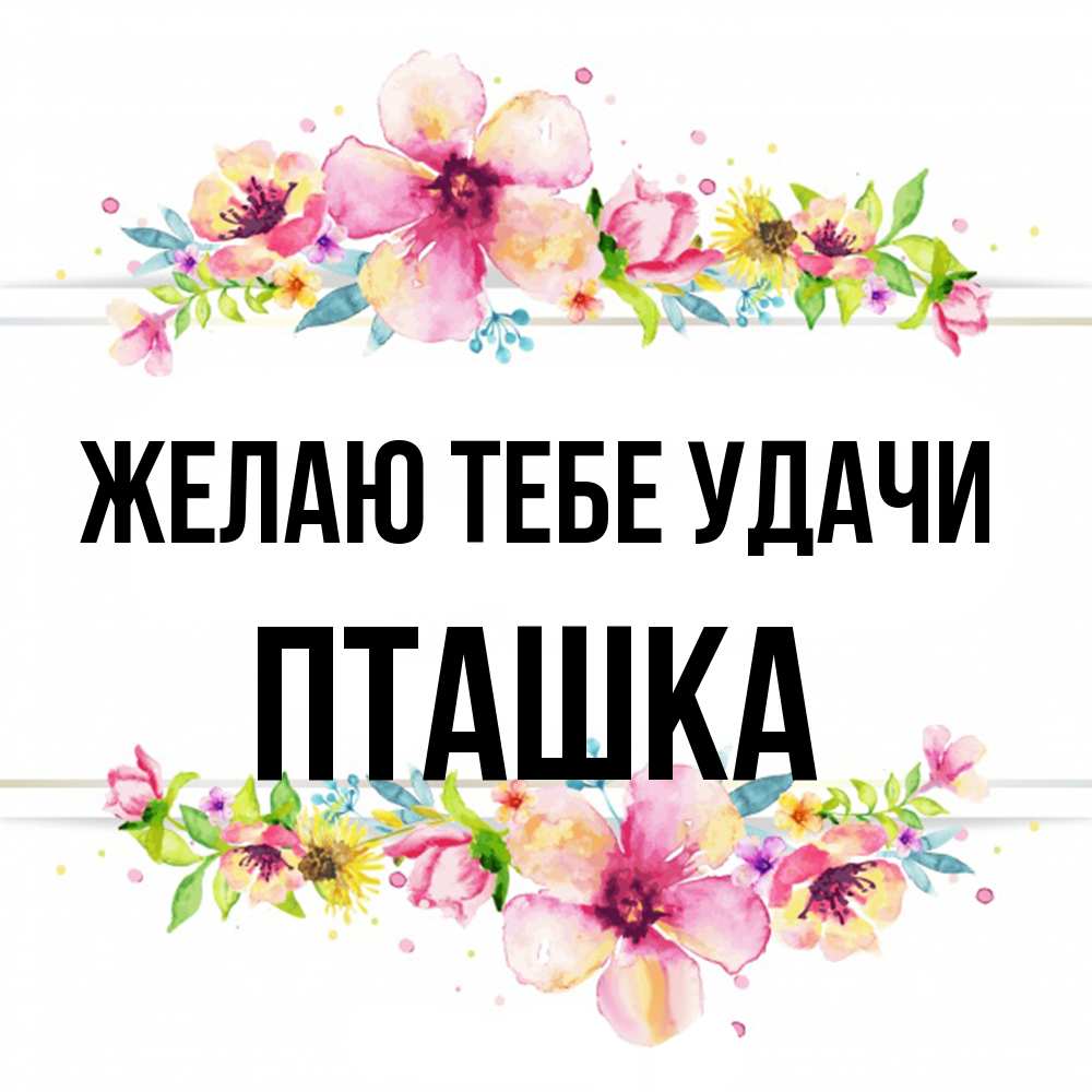 Открытка на каждый день с именем, пташка Желаю тебе удачи пусть повезет 1 Прикольная открытка с пожеланием онлайн скачать бесплатно 