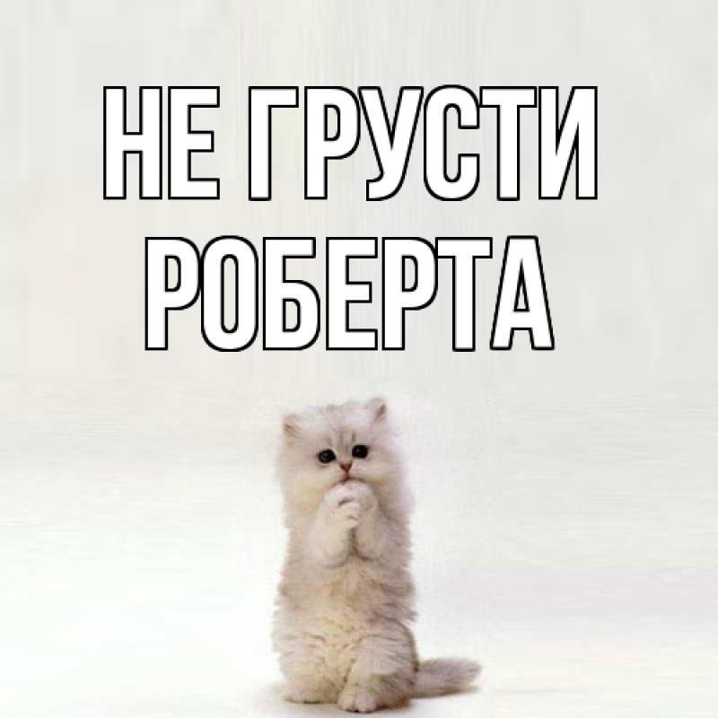 Картинка Не грусти, Роберта
