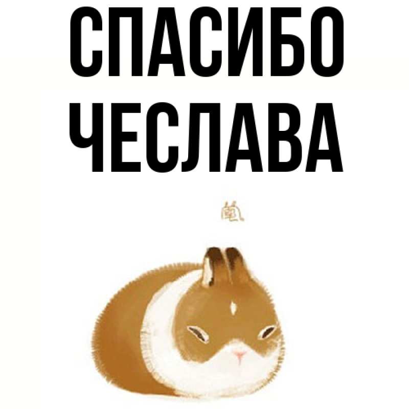 Картинка Спасибо, Чеслава