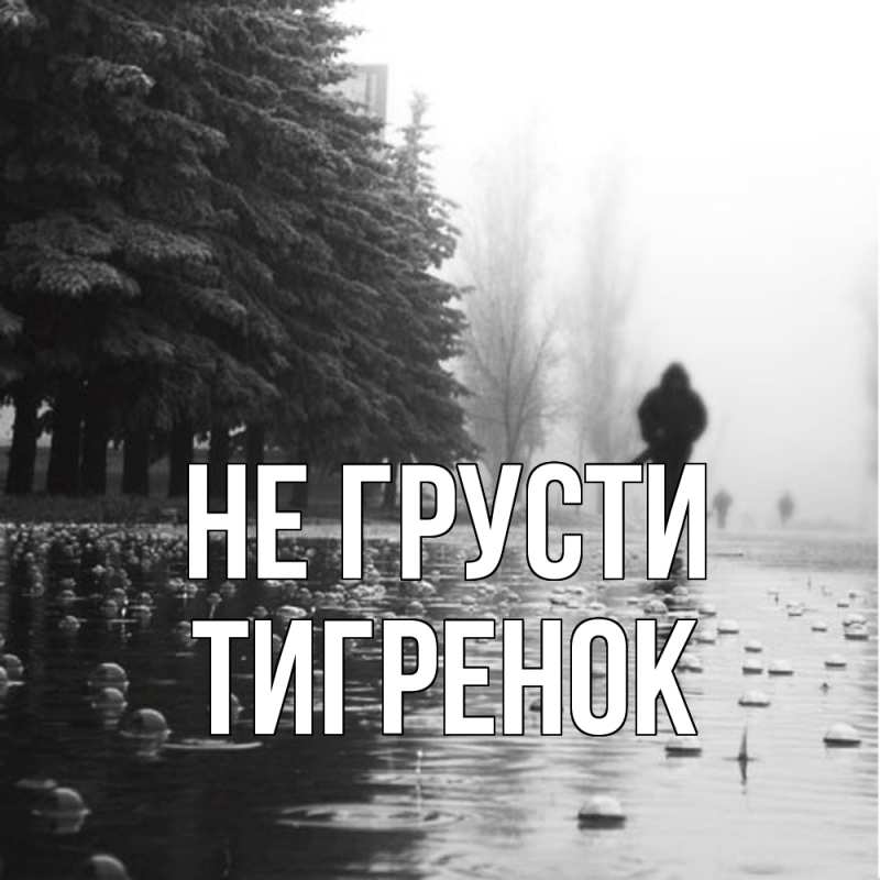 Картинка Не грусти, Тигpенок