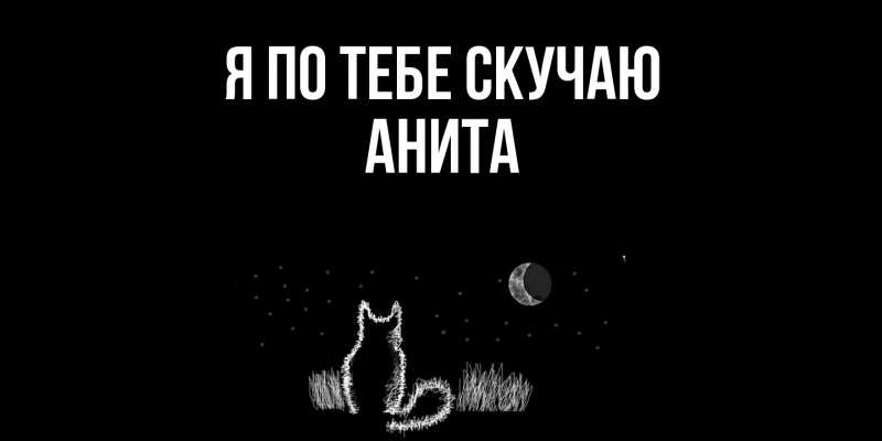 Картинка Я по тебе скучаю, Анита