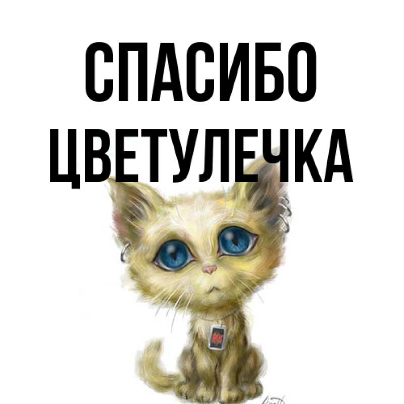 Картинка Спасибо, Цветулечка