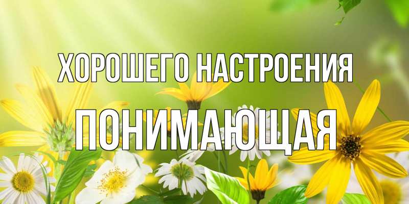 Картинка Хорошего настроения, Понимающая