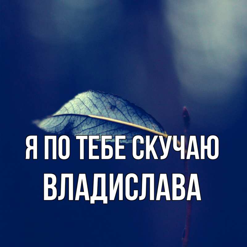 Картинка Я по тебе скучаю, Владислава
