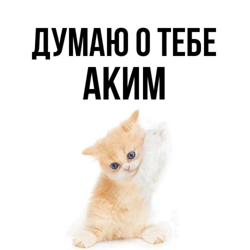 Картинка Думаю о тебе, Аким