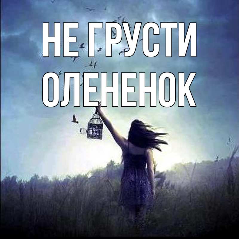 Картинка Не грусти, Олененок