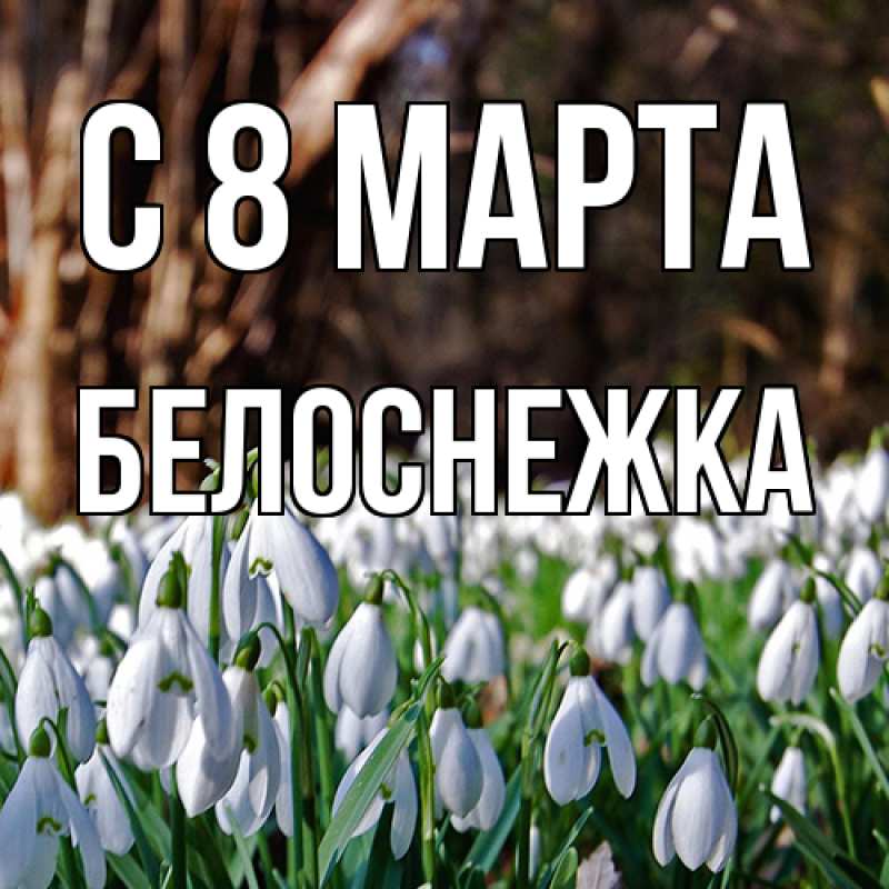 Картинка C 8 МАРТА, Белоснежка