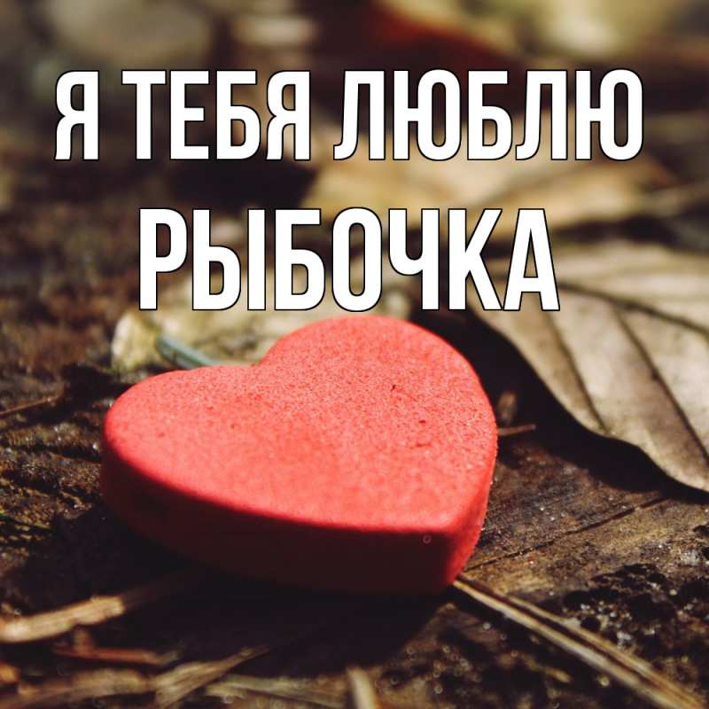 Картинка Я тебя люблю, рыбочка