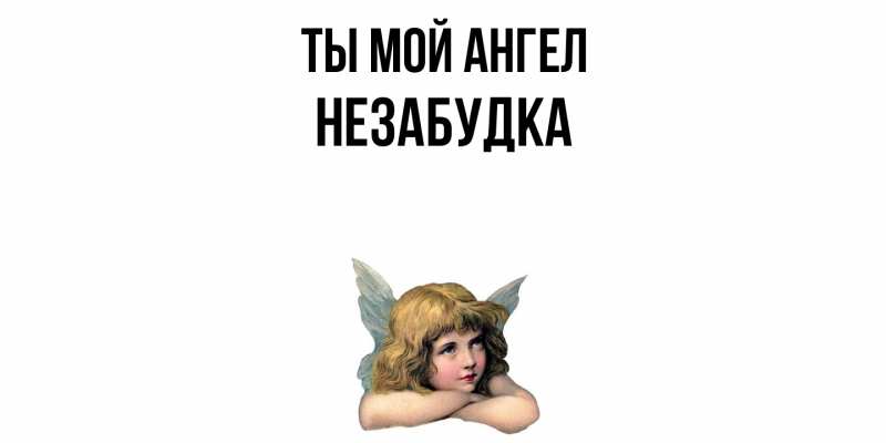 Картинка Ты мой ангел, Незабудка