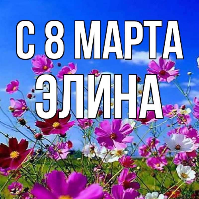Картинка C 8 МАРТА, Элина