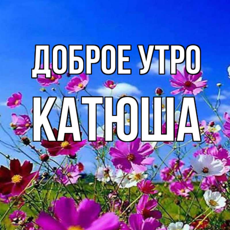Картинка Доброе утро, Катюша